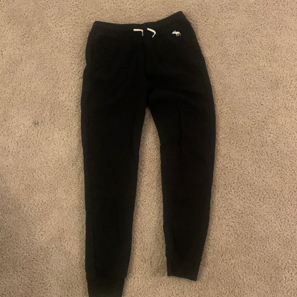 Black joggers from Abercrombie kids